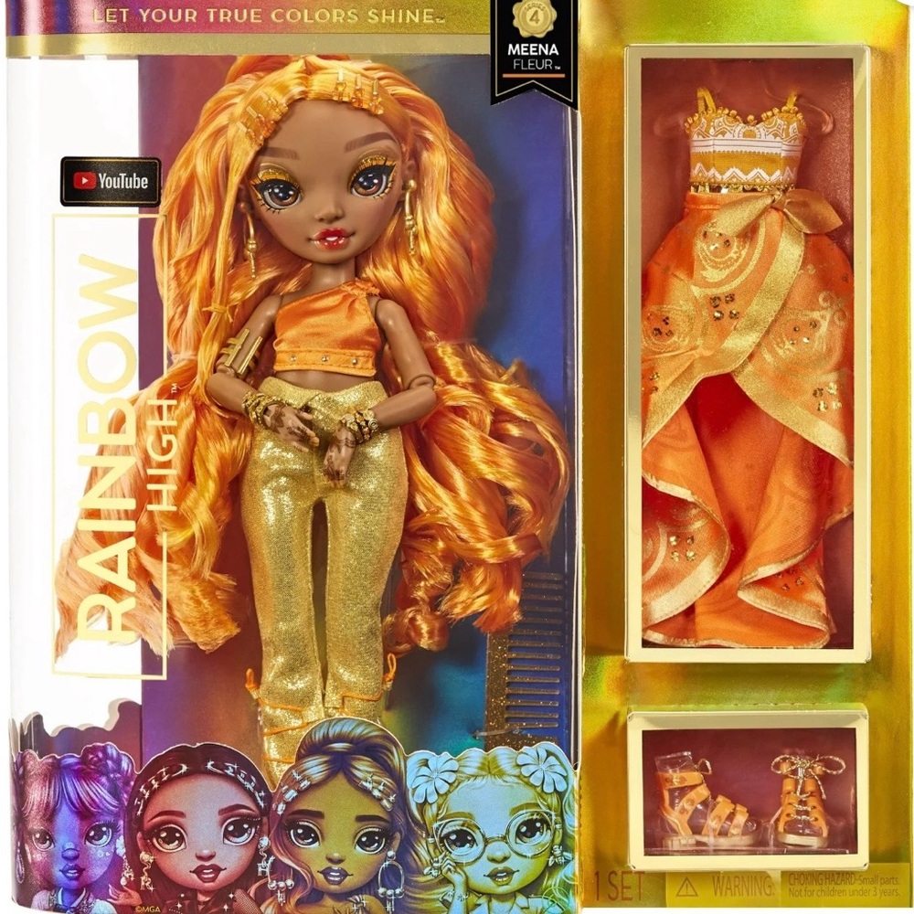 Rainbow High Fashion Doll - Meena Fleur (Saffron Gold) New in the box